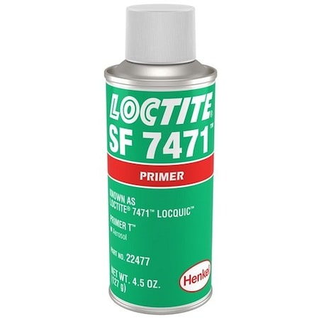 Henkel Primer Threadlocker, Speeds Cure of Anaerobic Adhesives, Aerosol Can, 4.5 Oz SF 7471 4.5OZ IDH 135337